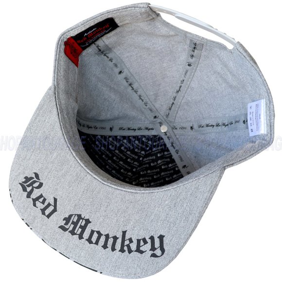 Red Monkey Rising Flat Visor Limited Unisex Trucker Hat Cap RM1414 | 2 Colors - Picture 14 of 15